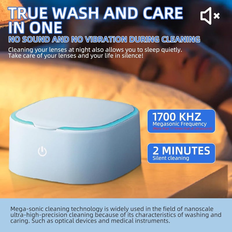 UpaClaire Rigid Keratoplasty Scleral Ultrasonic Contact Lens Cleaner for OK Lens and RGP Lenses - Image 5